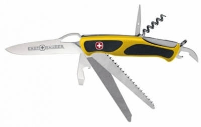 Нож складной Wenger RangerGrip East Ranger,жёлтый,13 функций,  120 мм (1