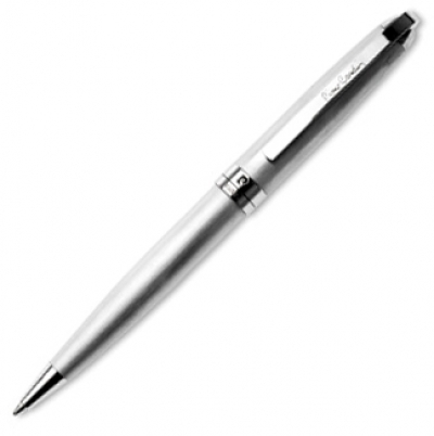 Шариковая ручка Pierre CardinPROGRES корпус латунь и матовая сталь, отделка и детали дизайна - хром