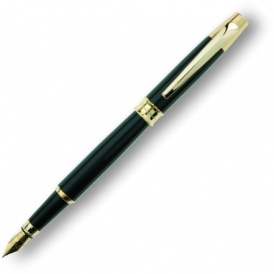 Перьевая ручка Pierre Cardin CONTE корпус латунь с черным лаком
