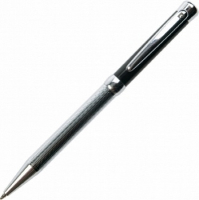 Шариковая ручка Pierre Cardin CLEO, корпус латунь с черным лаком, отделка и детали дизайна - хром