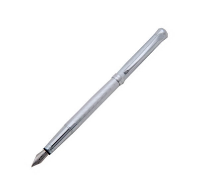 Перьевая ручка Pierre Cardin CLEO, корпус - латунь, отделка и детали дизайна - хром