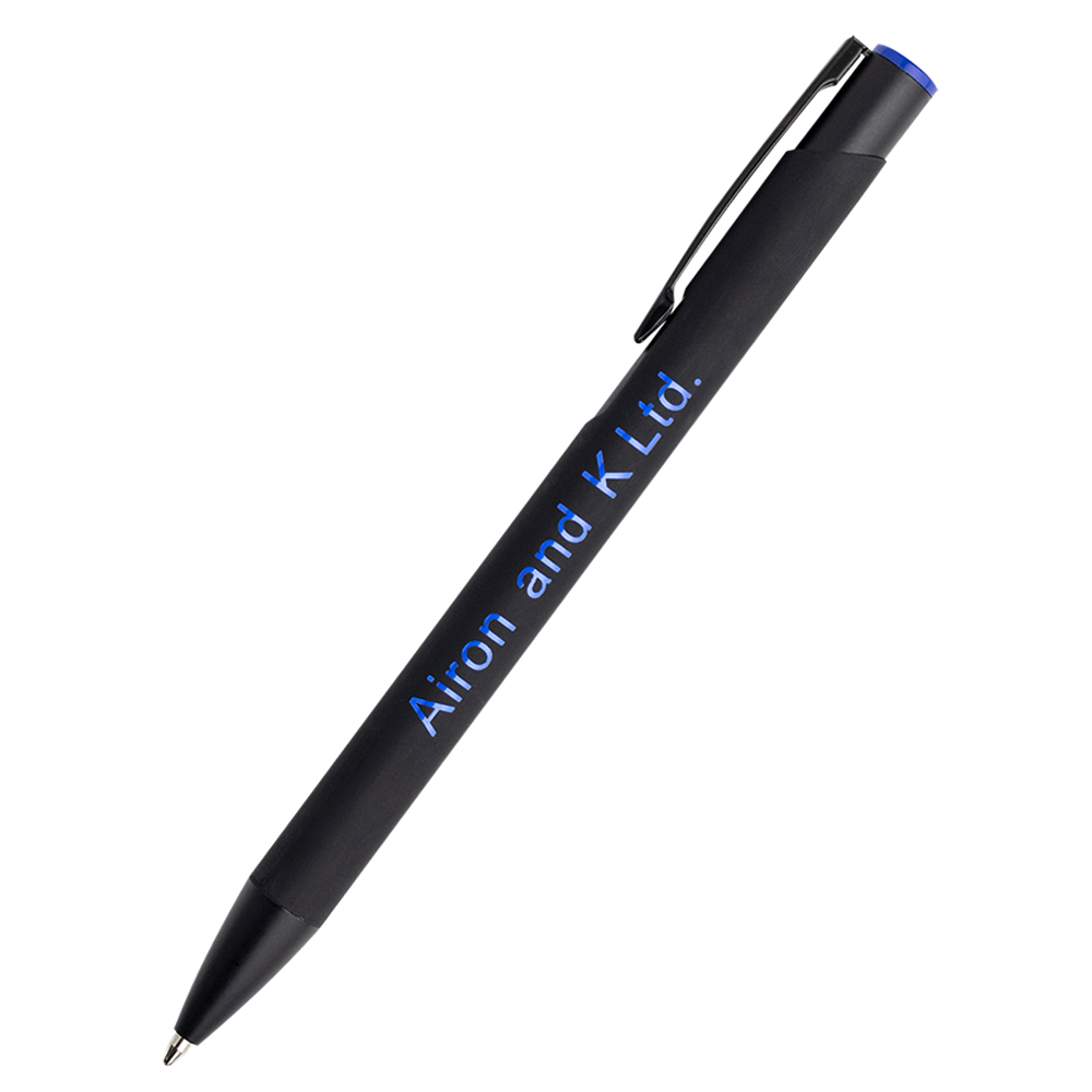 Ручка металлическая Саншайн софт-тач (цветная гравировка)
