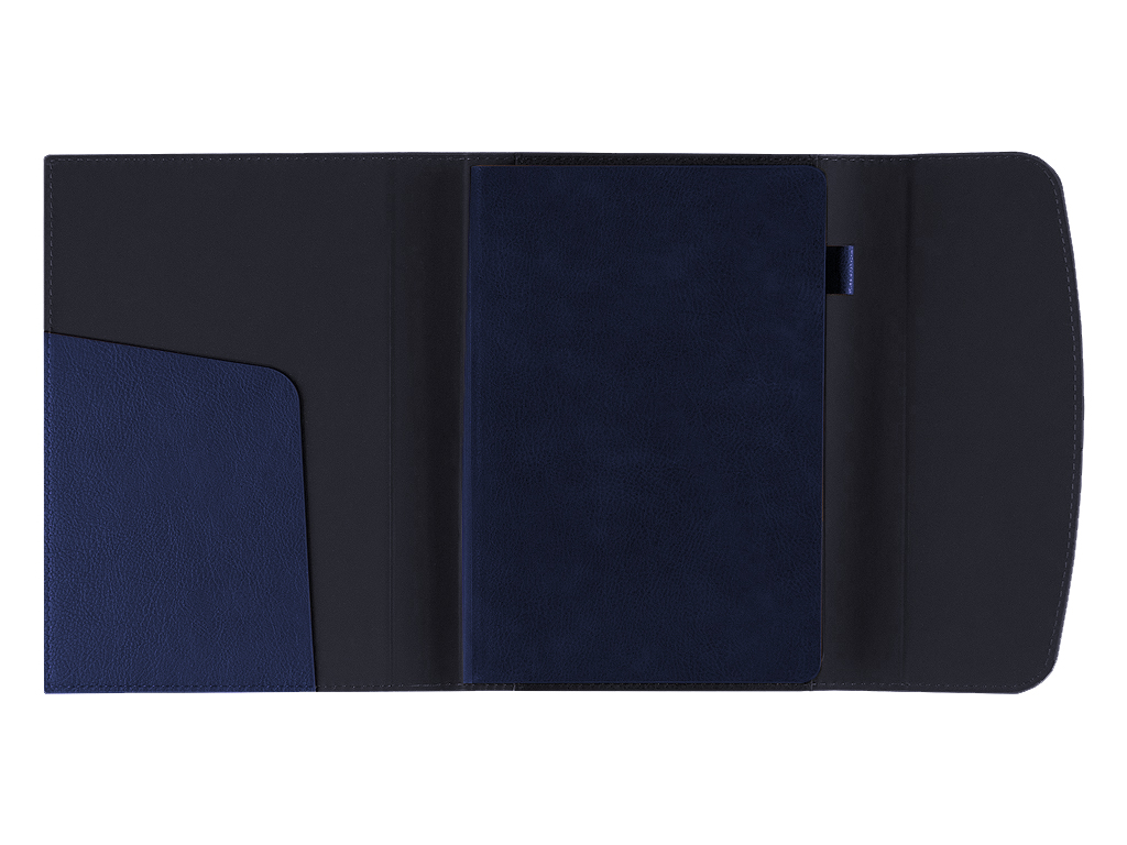 Ежедневник в суперобложке Country Bergamo Synergy A5+, синий, недатированный, в твердой обложке
