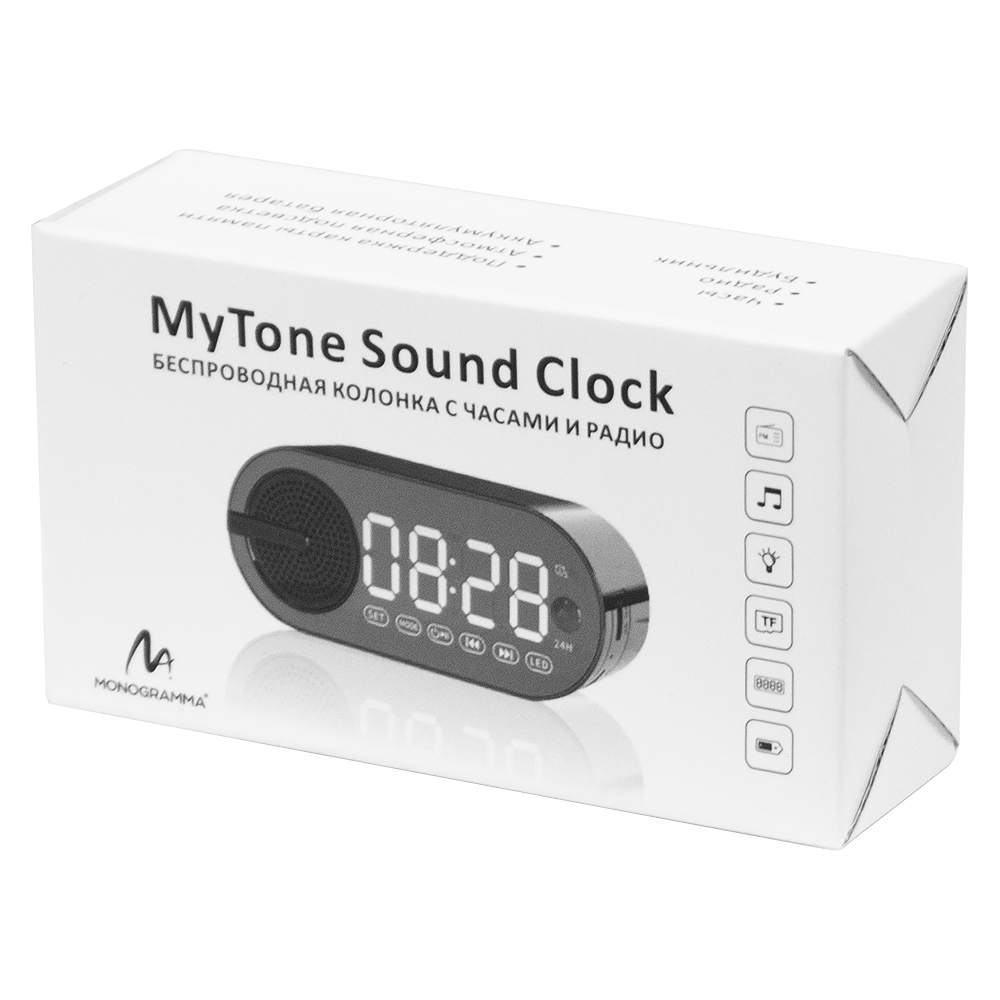 Колонка беспроводная  MyTone Sound Clock c часами