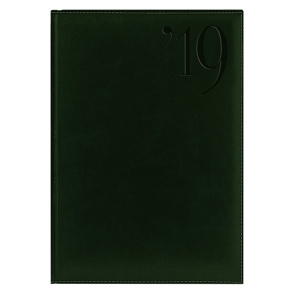 Ежедневник PORTLAND 5459 (650) 145x205 мм, зеленый, кремовый блок,золот