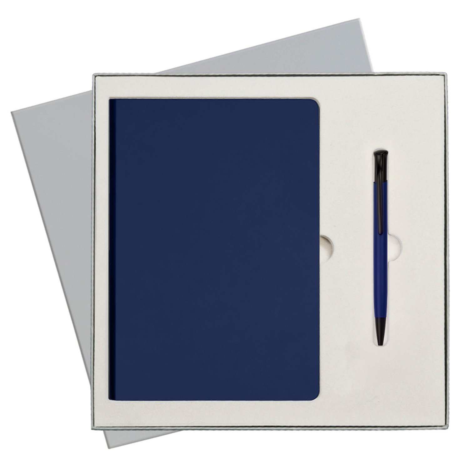 Подарочный набор Portobello/Spark синий-2 (Ежедневник недат А5, Ручка) беж