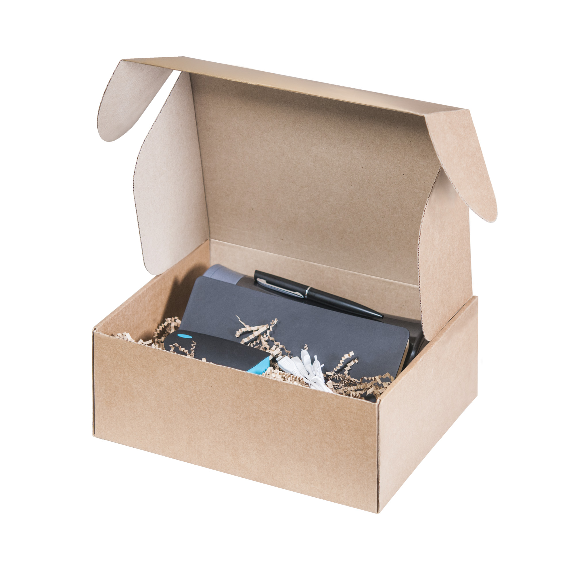 Подарочный набор Portobello черный-2 в малой универсальной подарочной коробке (Термокружка