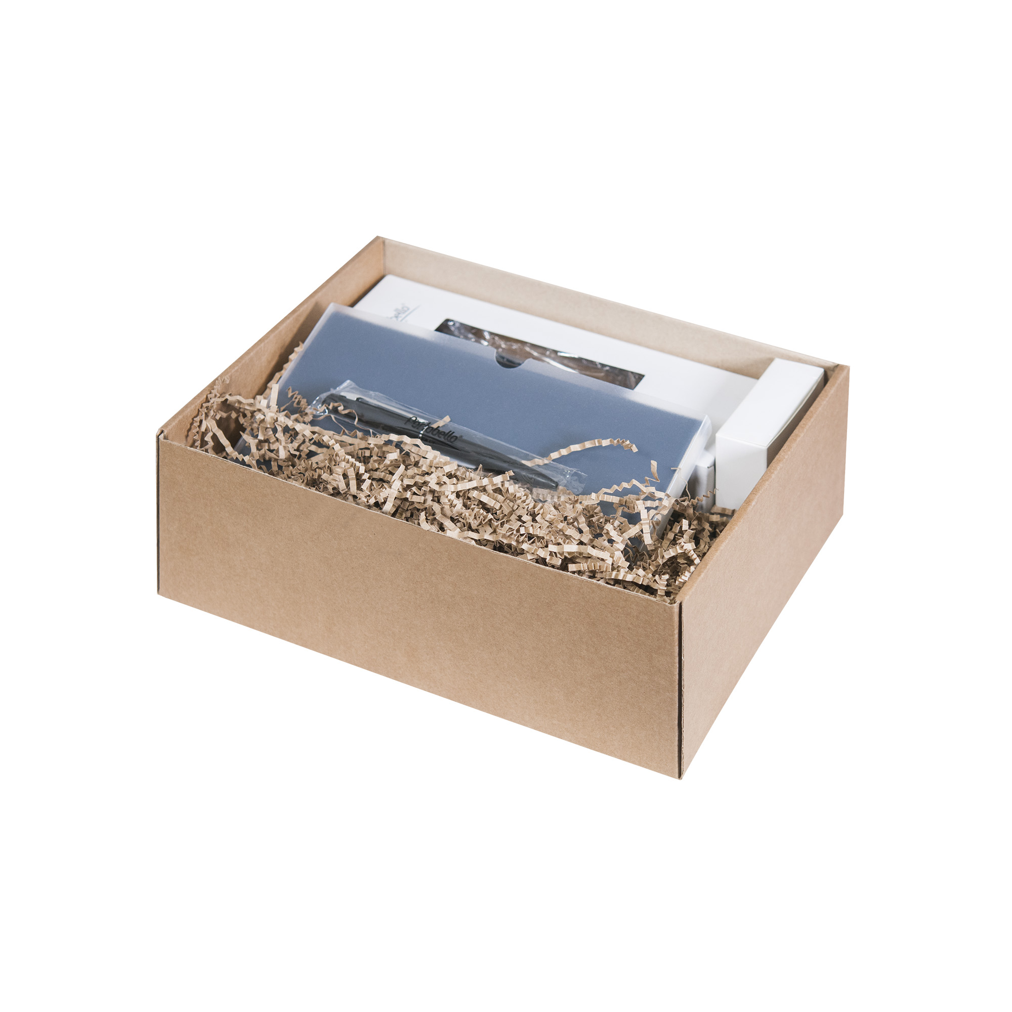 Подарочный набор Portobello черный-2 в малой универсальной подарочной коробке (Термокружка