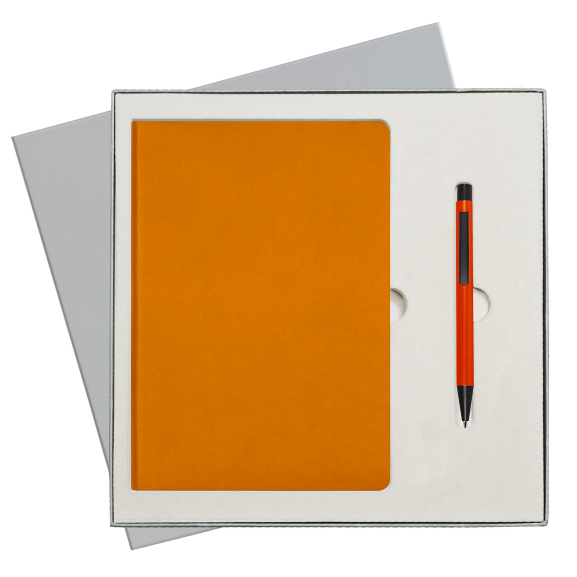 Подарочный набор Sky, оранжевый (ежедневник, ручка) беж