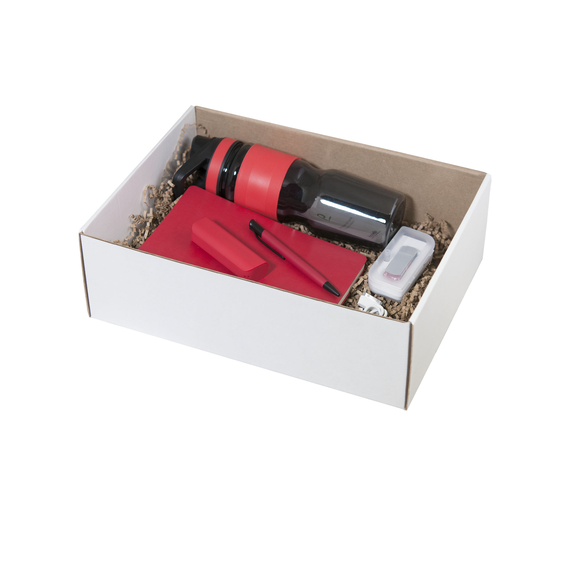 Подарочный набор Portobello красный в большой универсальной подарочной коробке (Спортбутылка