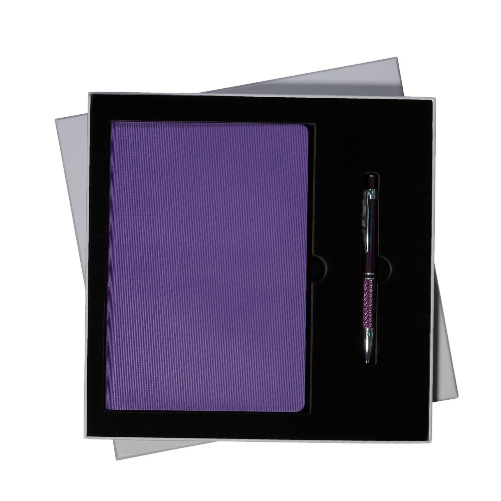 Подарочный набор Portobello/Rain фиолетовый (Ежедневник недат А5