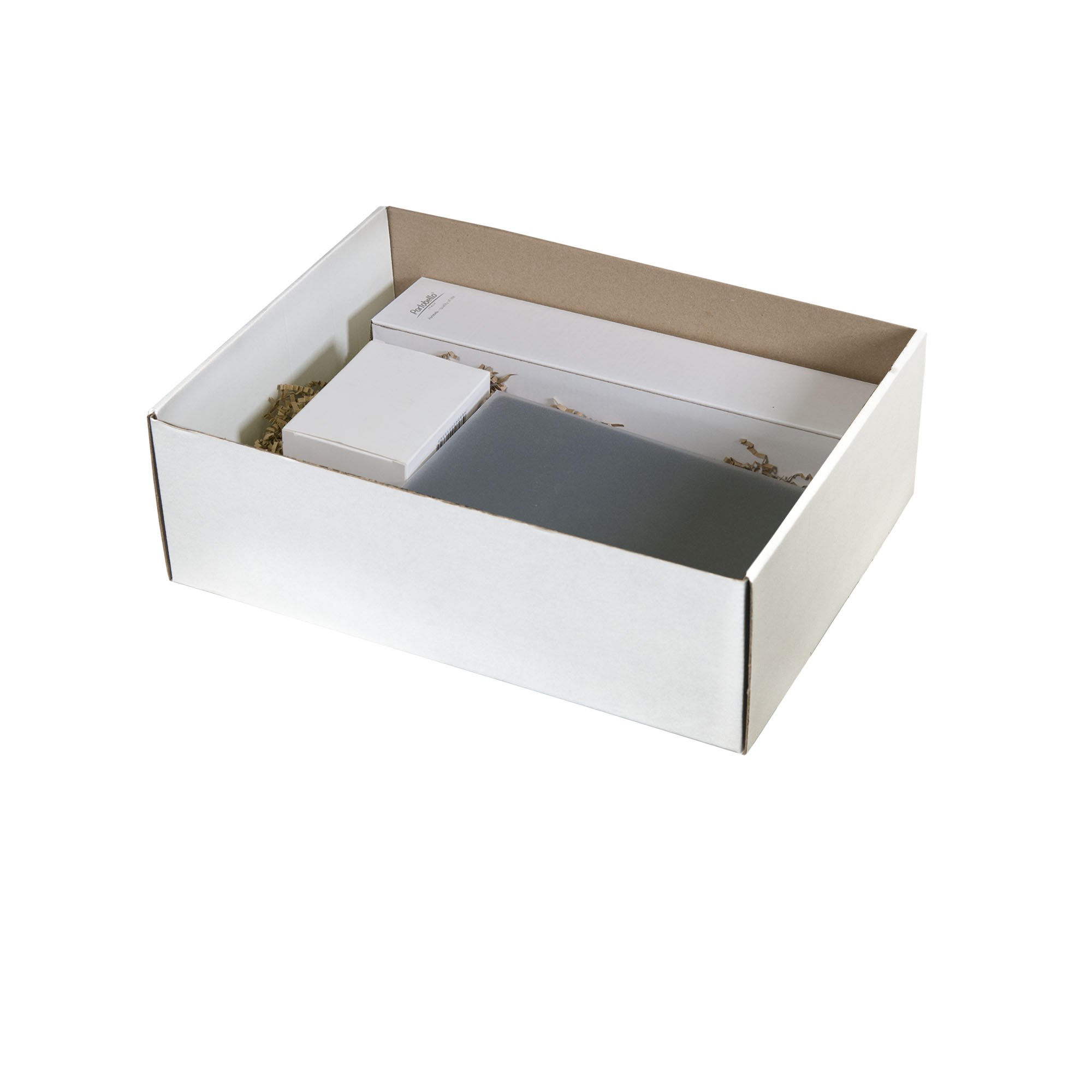 Подарочный набор Portobello серый в большой универсальной подарочной коробке (Ежедневник недат А5