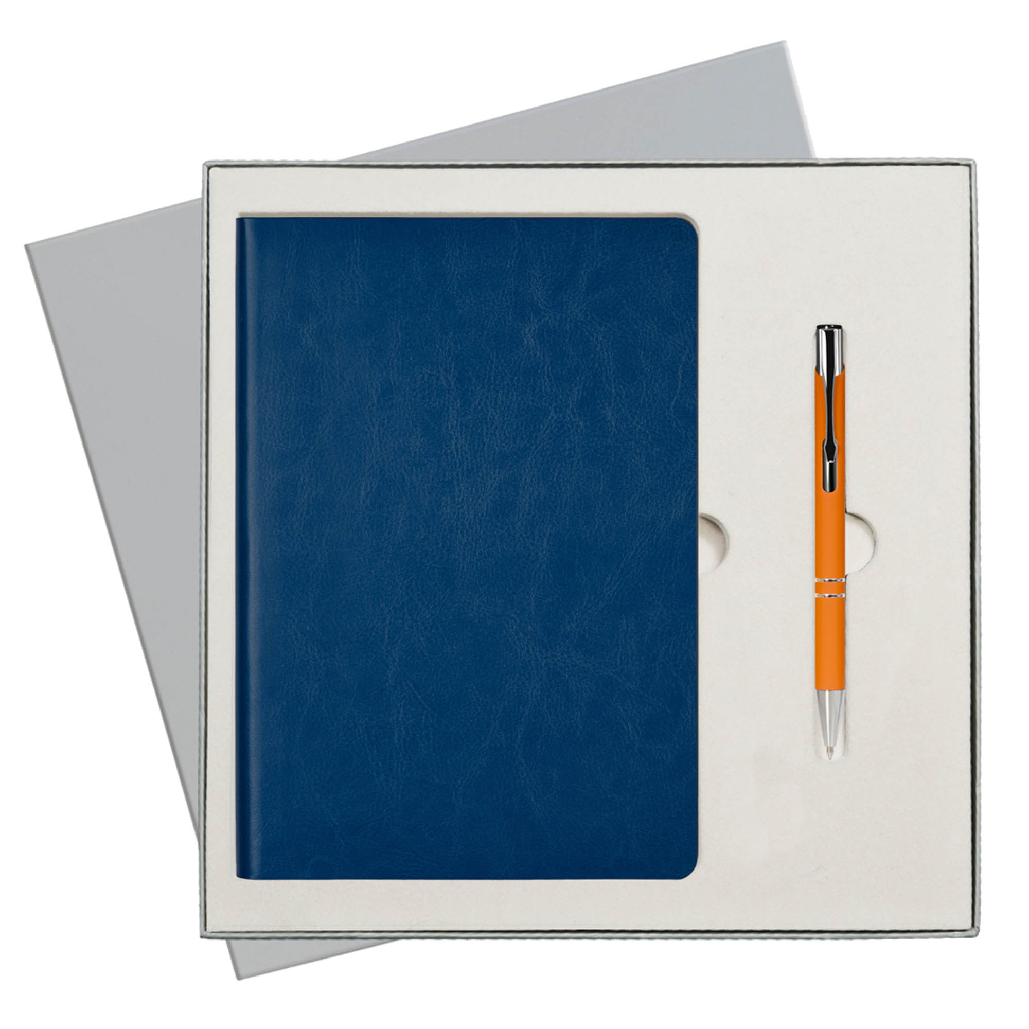 Подарочный набор River Side, синий (ежедневник, ручка) беж