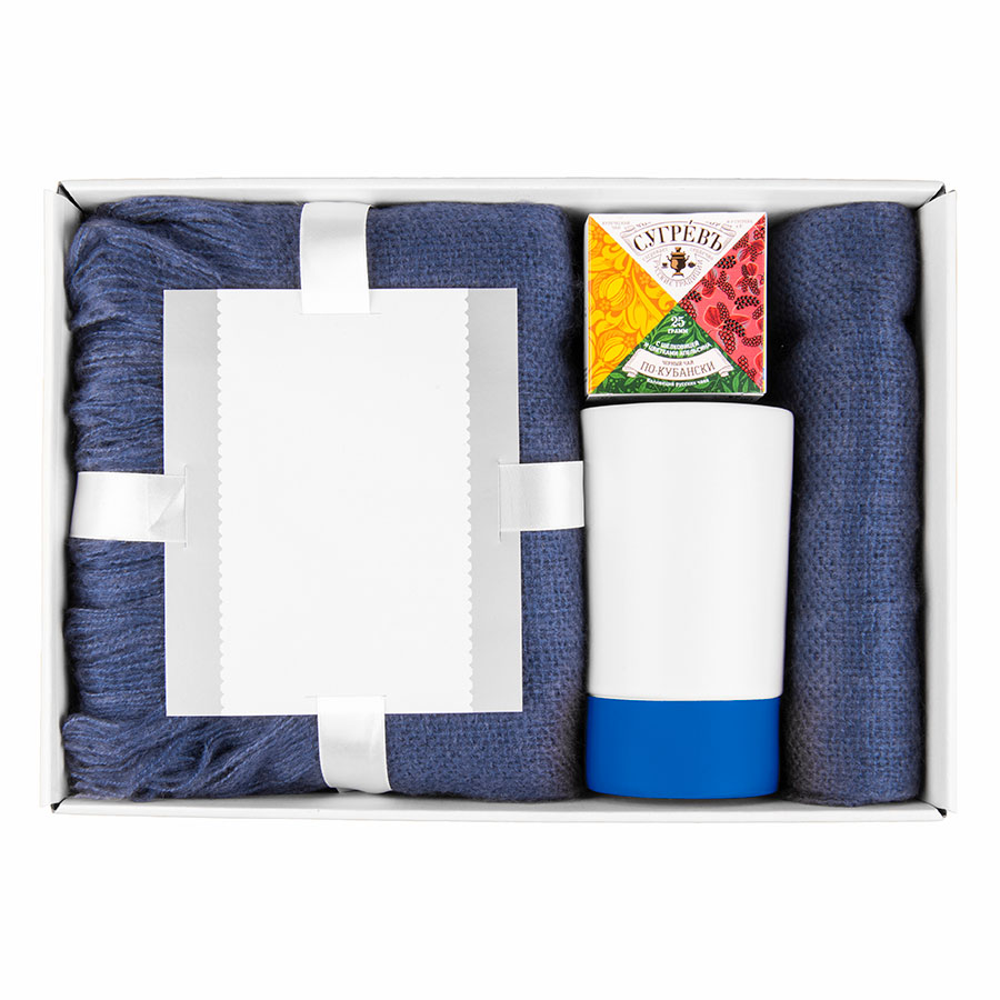 Подарочный набор WARM JOURNEY: коробка, плед, кружка, чай по-кубански