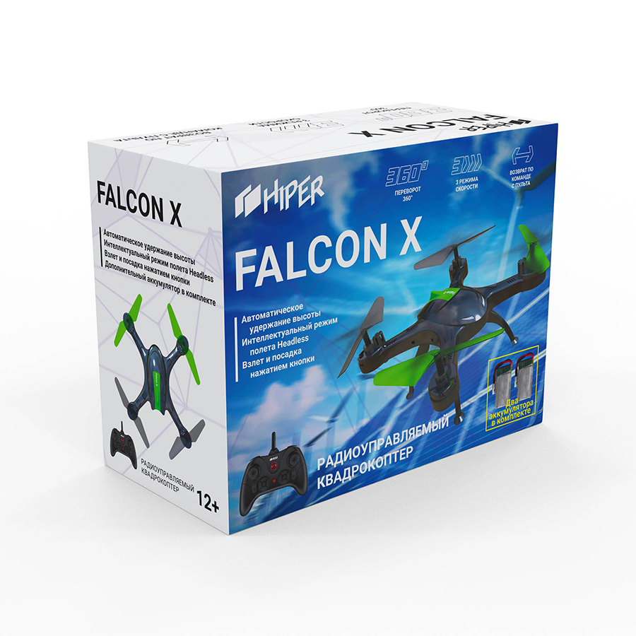 Квадрокоптер радиоуправляемый HIPER FALCON X