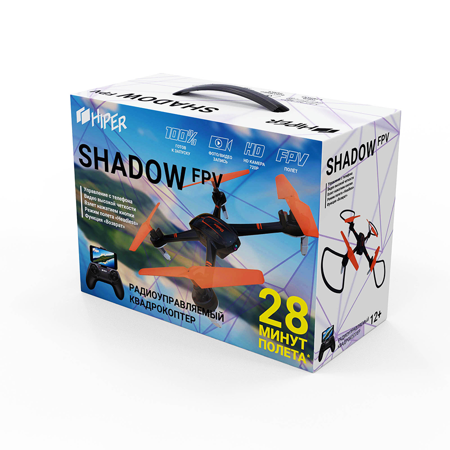 Квадрокоптер радиоуправляемый HIPER SHADOW FPV