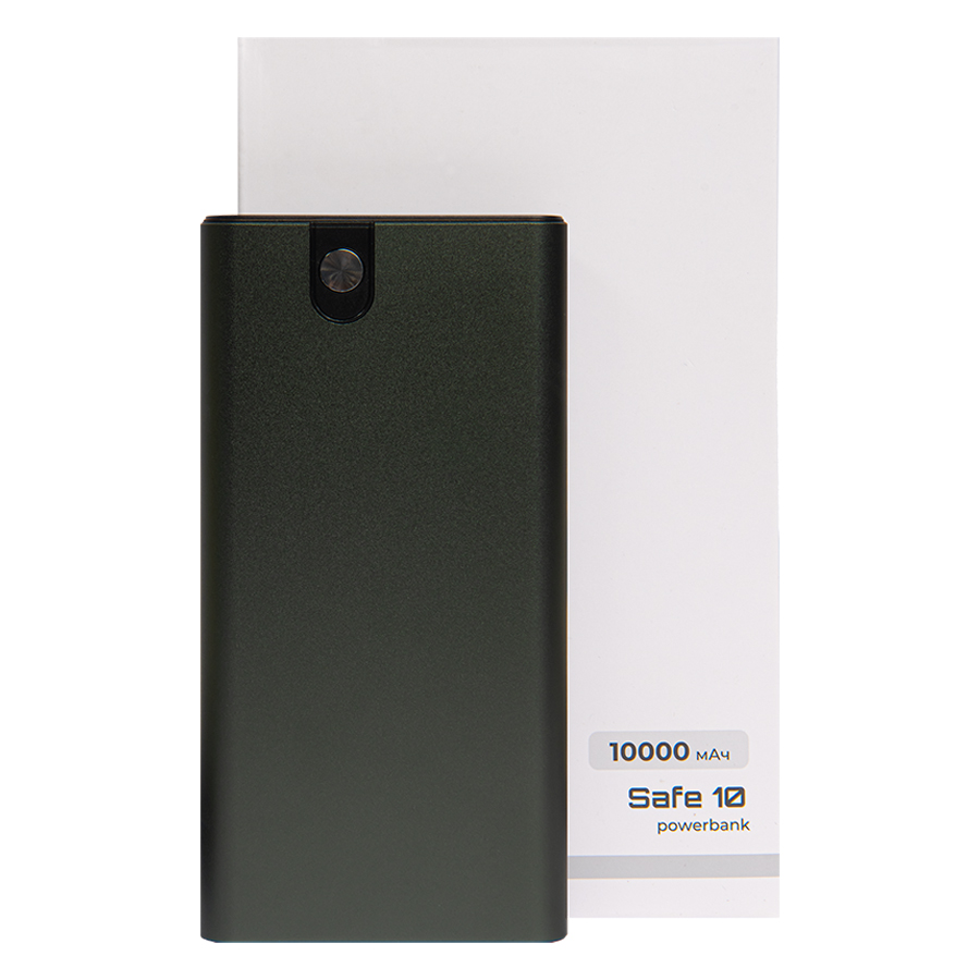 Универсальный аккумулятор OMG Safe 10 (10000 мАч), серый, 13,8х6