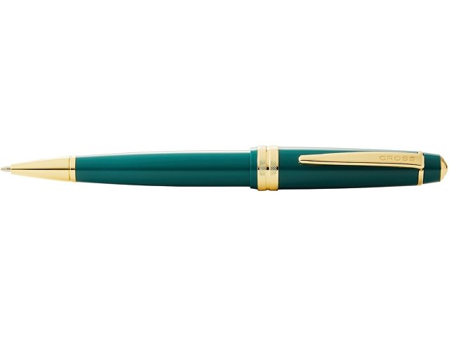 Ручка пластиковая шариковая «Bailey Light Polished Green Resin and Gold Tone»