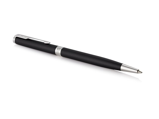 Тонкая Ручка шариковая Parker «Sonnet Core Matte Black CT»