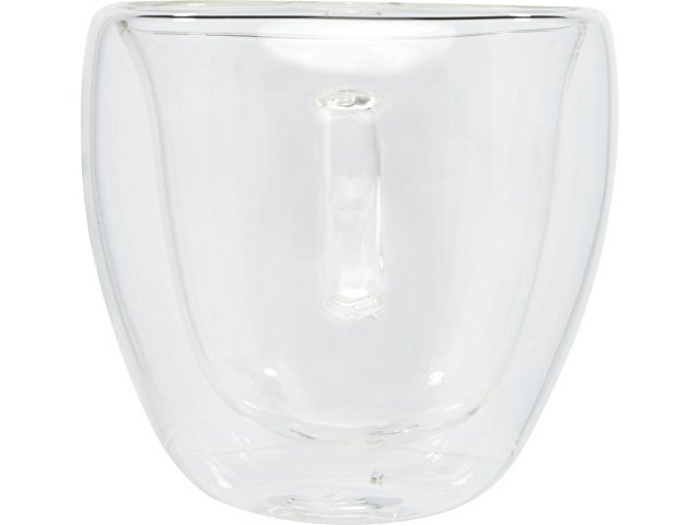 Стеклянный стакан «Manti» с двойными стенками и подставкой
