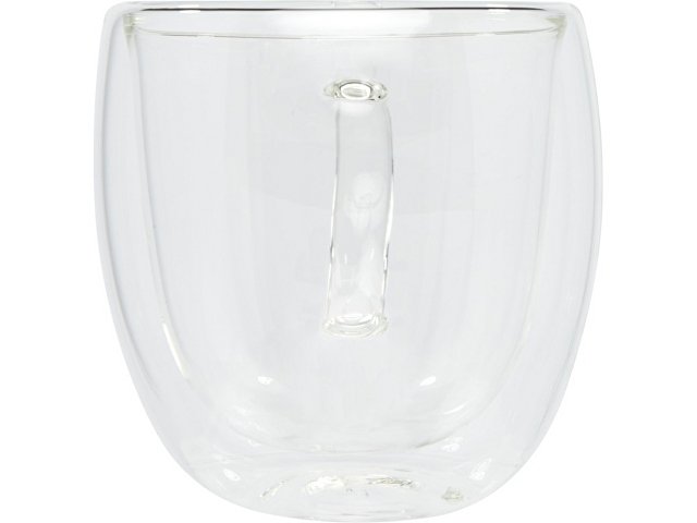 Стеклянный стакан «Manti» с двойными стенками и подставкой