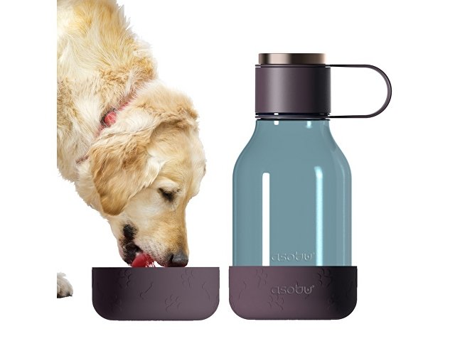 Бутылка для воды 2-в-1 «Dog Bowl Bottle» со съемной миской для питомцев