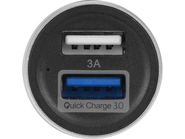 Адаптер автомобильный USB с функцией быстрой зарядки QC 3