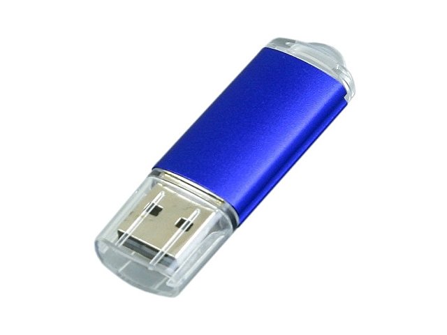 USB 2.0- флешка на 16 Гб с прозрачным колпачком