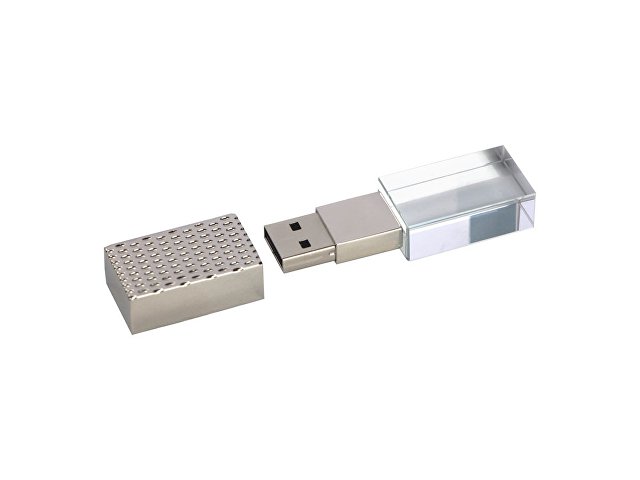 USB 2.0- флешка на 4 Гб кристалл в металле