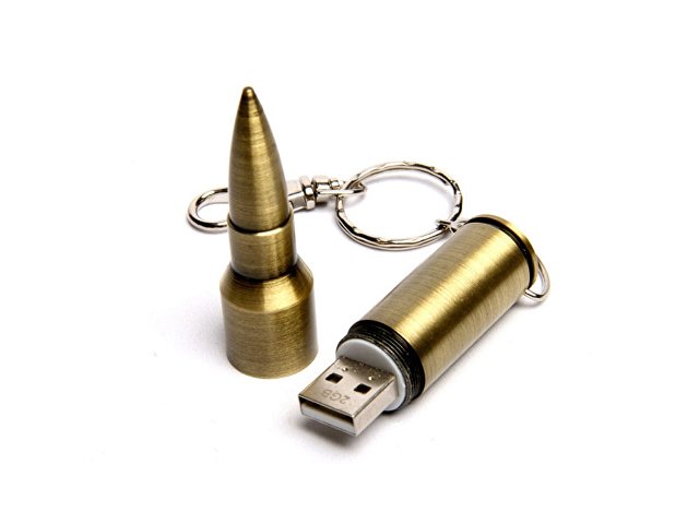 USB 2.0- флешка на 8 Гб в виде патрона от АК-47