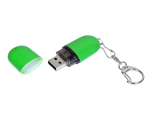 USB 2.0- флешка промо на 64 Гб каплевидной формы