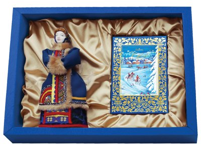 Подарочный набор «Зима в деревне»: кукла декоративная