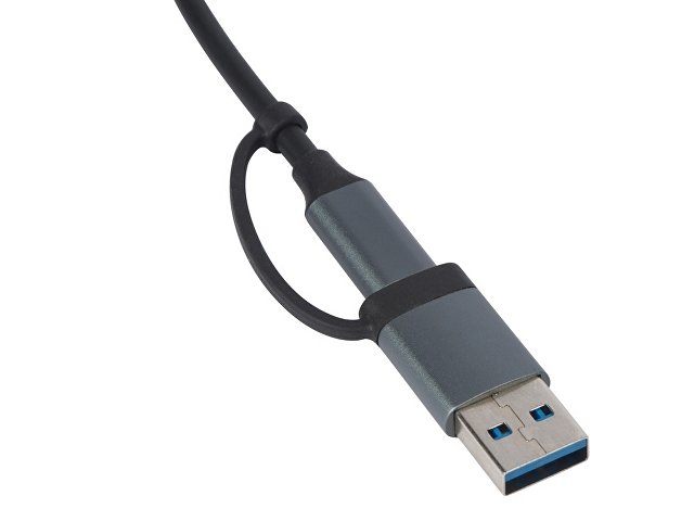 USB-хаб «Link» с коннектором 2-в-1 USB-C и USB-A, 2