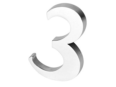 Цифра «Три» для часов «Юбилей»