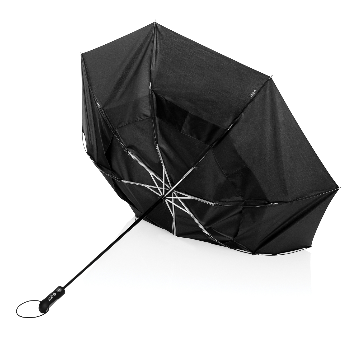 Компактный зонт-антишторм Tornado от Swiss Peak из rPET Aware™