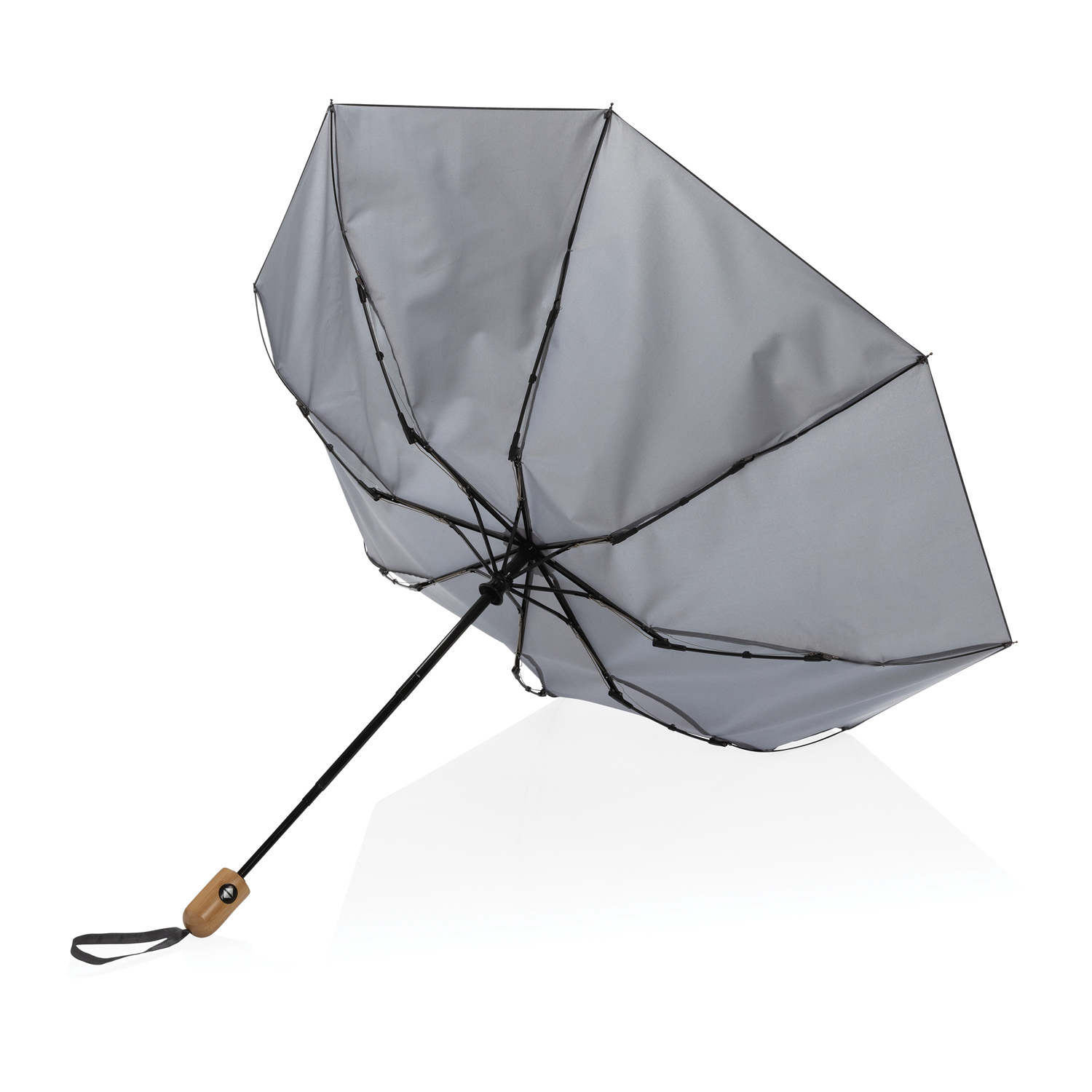 Автоматический зонт Impact из RPET AWARE™ с бамбуковой рукояткой