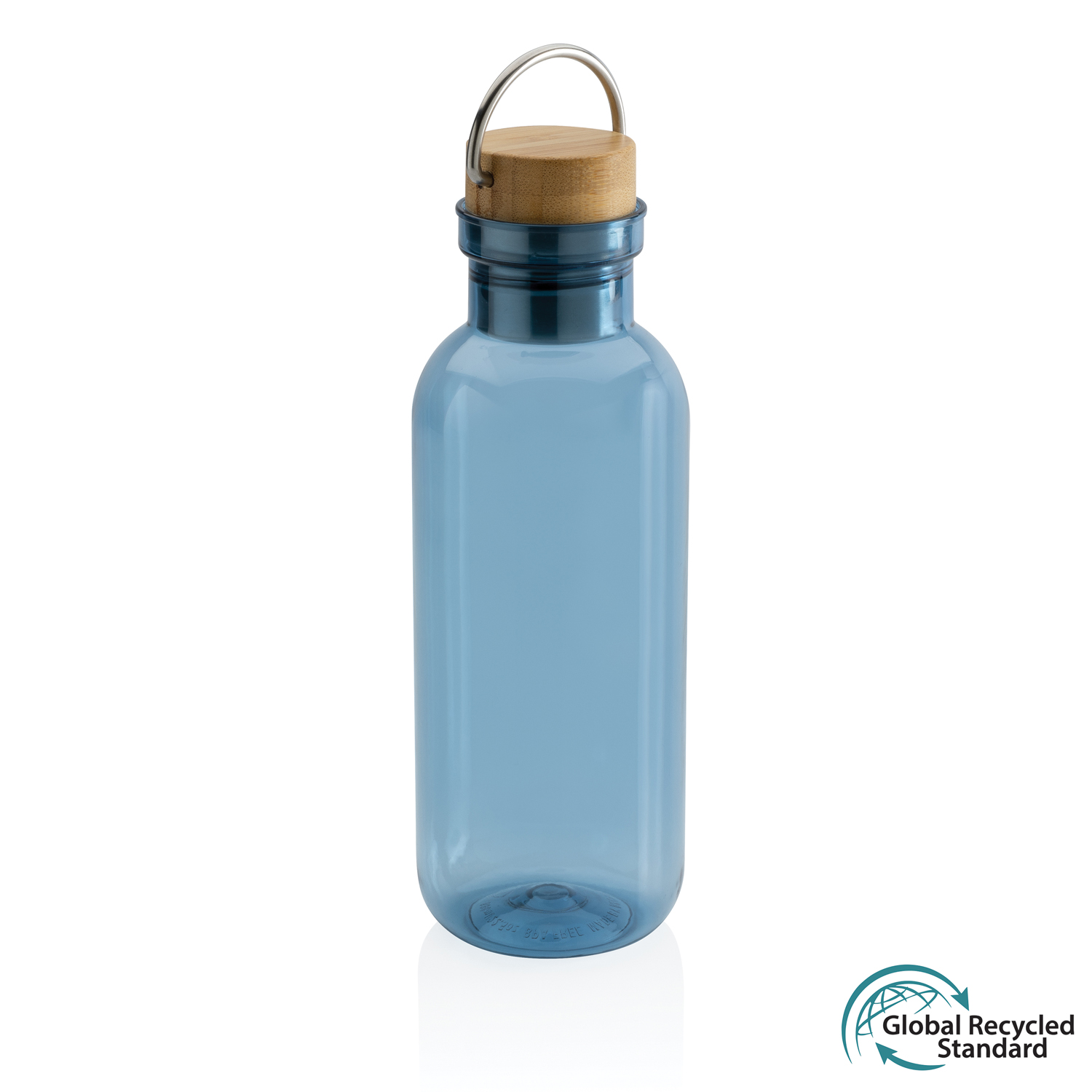 Бутылка для воды из rPET GRS с крышкой из бамбука FSC