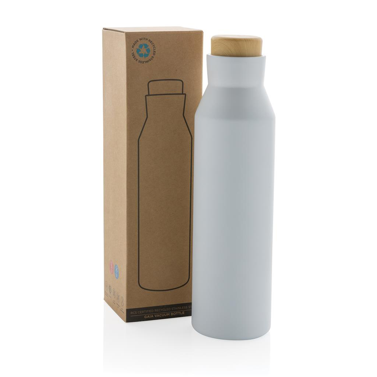 Вакуумная бутылка Gaia из переработанной нержавеющей стали RCS