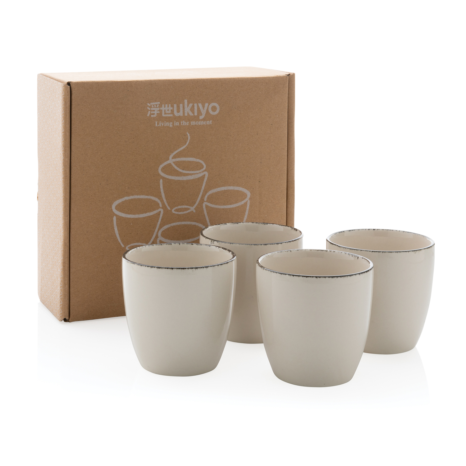 Набор керамических чашек Ukiyo