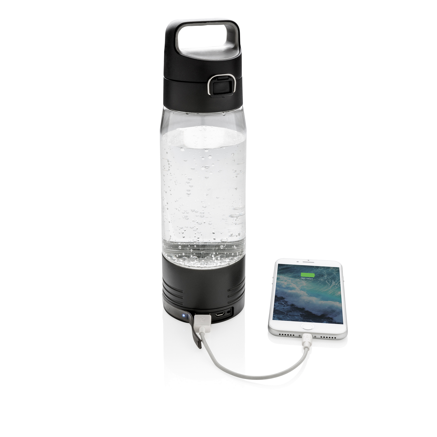 Бутылка для воды с беспроводной зарядкой
