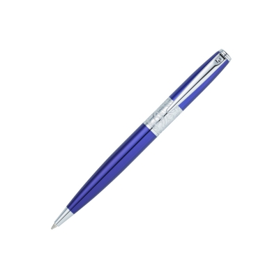 Ручка шариковая Pierre Cardin BARON, цвет - синий металлик