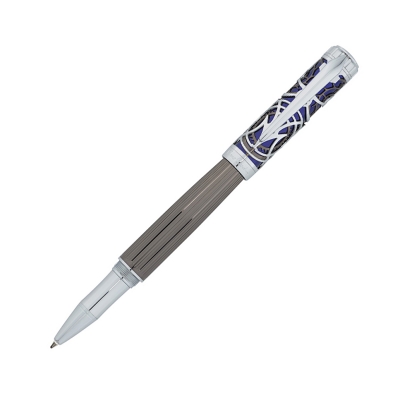 Ручка-роллер Pierre Cardin L'ESPRIT, цвет - пушечная сталь/синий