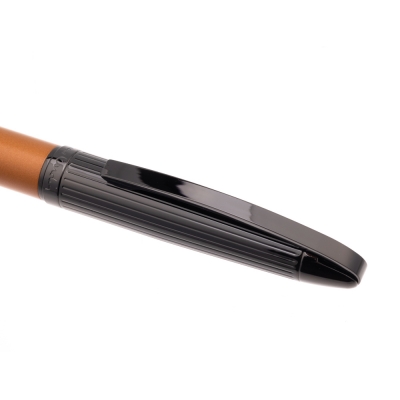 Ручка шариковая Pierre Cardin NOUVELLE, цвет - черненая сталь и оранжевый