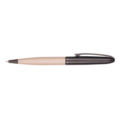 Ручка шариковая Pierre Cardin NOUVELLE, цвет - черненая сталь и бежевый
