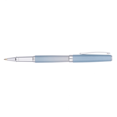 Ручка-роллер Pierre Cardin TENDRESSE, цвет - серебряный и голубой