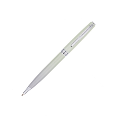 Ручка шариковая Pierre Cardin TENDRESSE, цвет - серебряный и салатовый