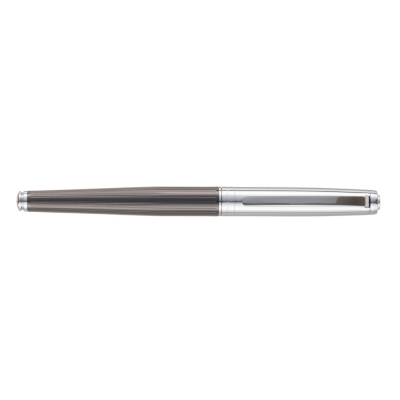 Ручка-роллер Pierre Cardin LEO, цвет - серебристый и черный