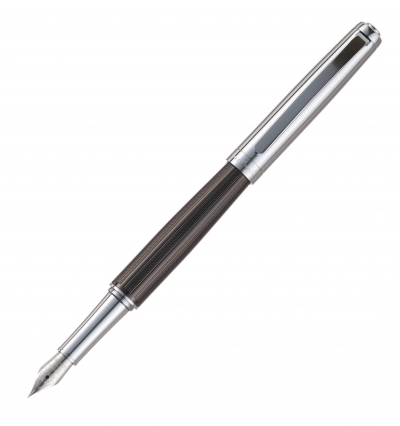 Ручка перьевая Pierre Cardin LEO, цвет - серебристый и черный