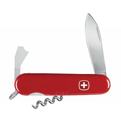 Нож складной WENGER Classic 63, красный,8 функций,  85 мм (1