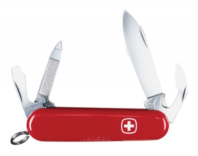 Нож складной WENGER Classic 65, красный,11 функций, 85 мм (1